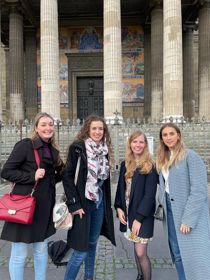De gauche à droite : Sofia Barilari, Mathilde Descamps Duval, Margaux Halet et Margot Lecocq, étudiantes à l'Université Paris Sorbonne. (DR)