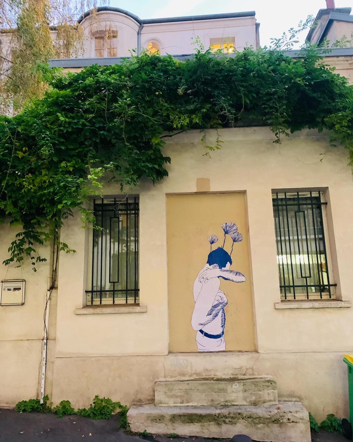 Un collage rue de la Butte-aux-Cailles à Paris.