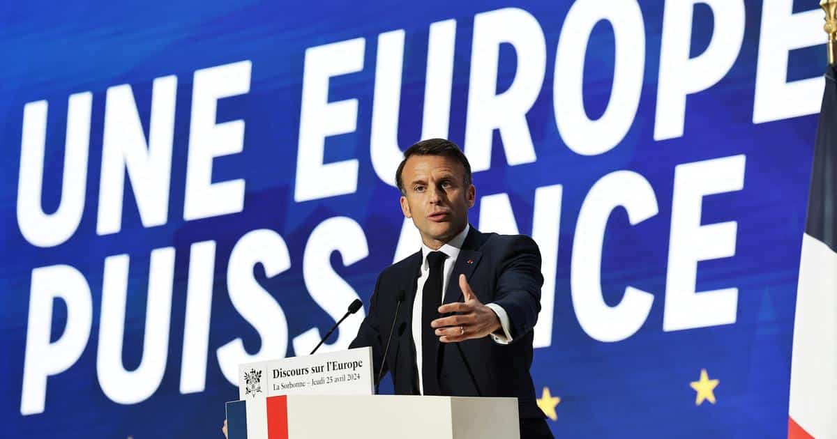 , Européennes : le discours de Macron à la Sorbonne décompté comme du temps de parole de la liste Renaissance